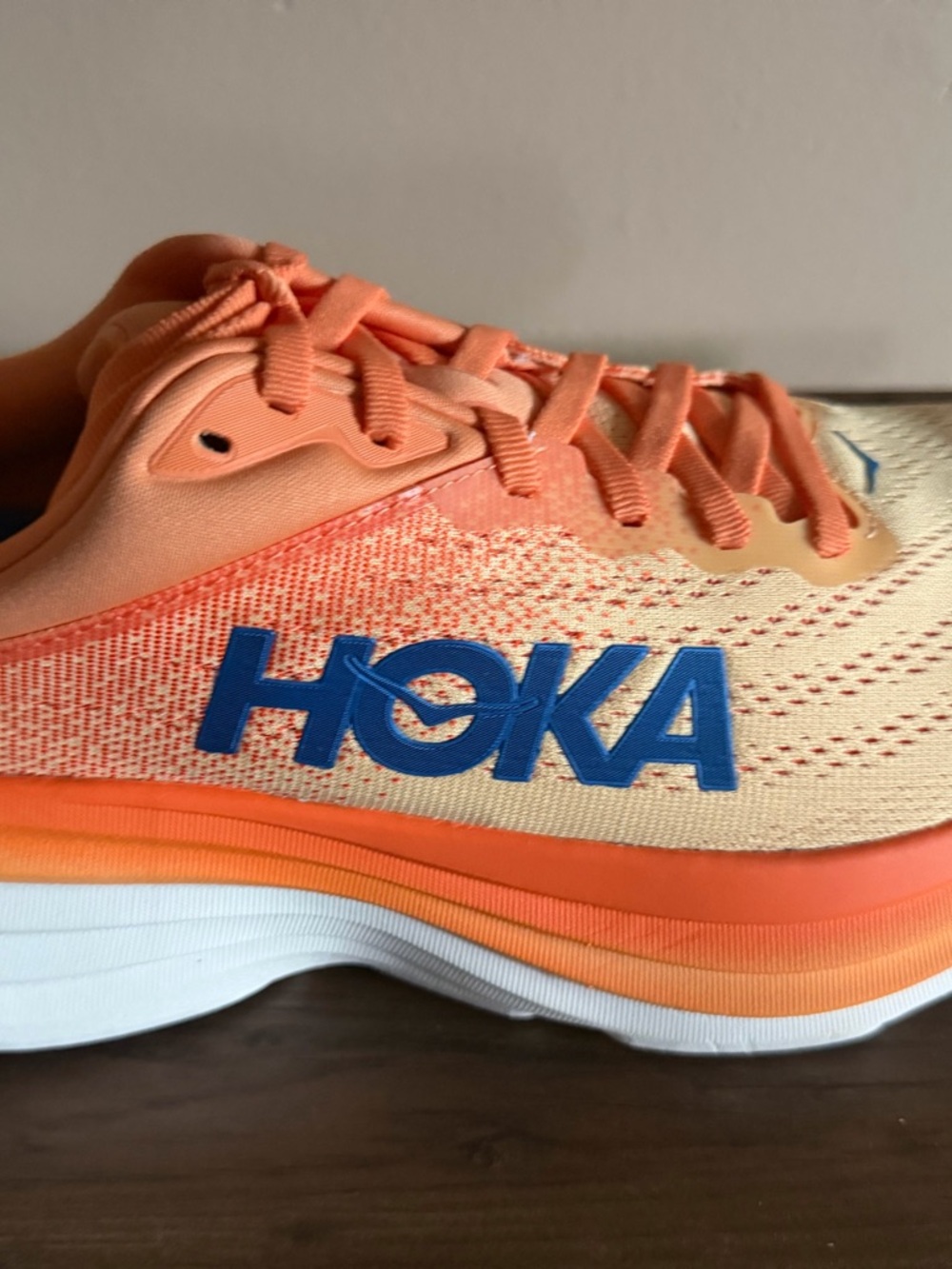 NWB Men's HOKA Bondi 8 'Impala Mock Orange' Men's Size 9.5 - Picture 6 of 9